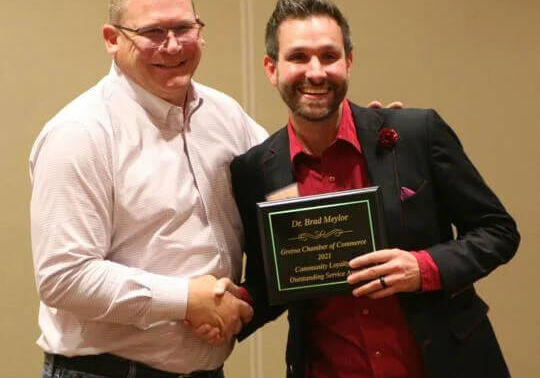 2021 Community Loyalty Award winner - Brad Meylor, Meylor Chiropractic